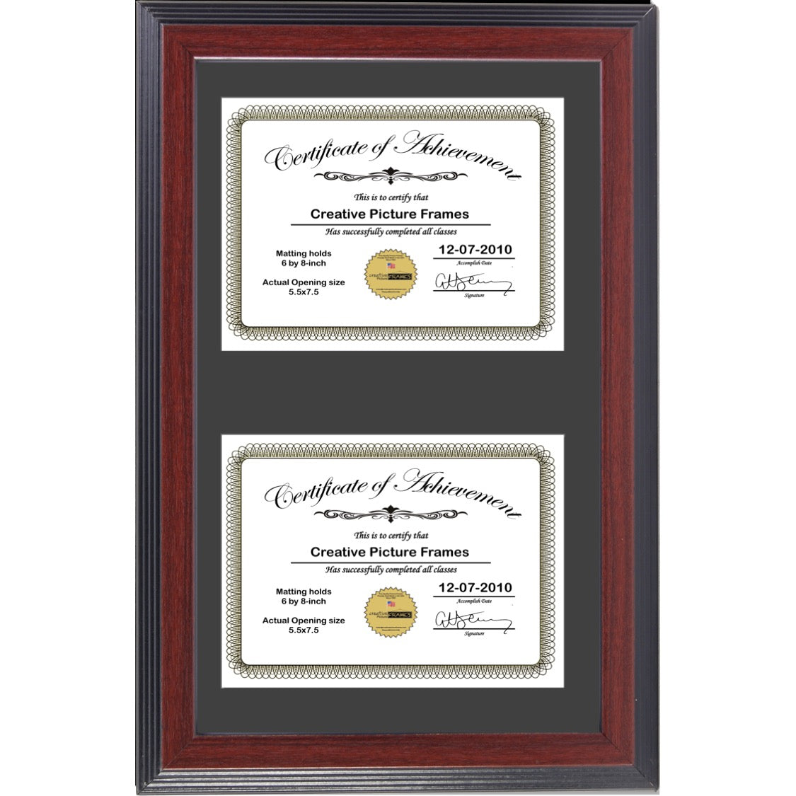 8x10 certificates, documents or photo opening with 6x8 opening