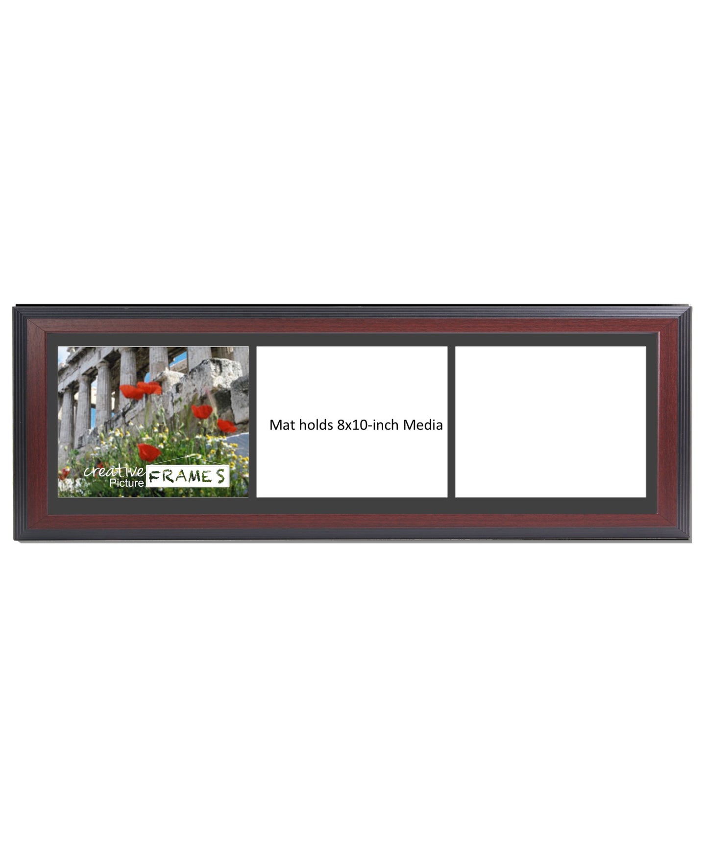 8x10-inch 2-4 Opening Mahogany Picture Frame