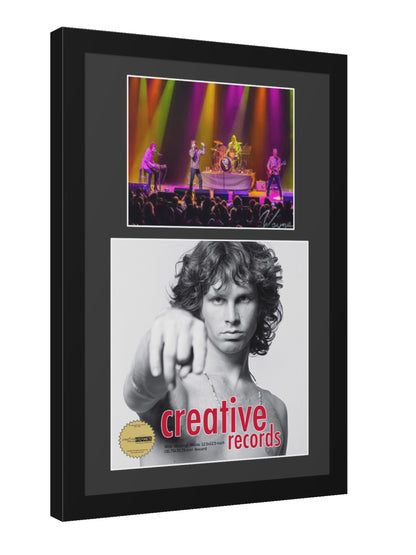 12" Album Cover and 8x10 Photo with Mat in our Manhattan Black Molding