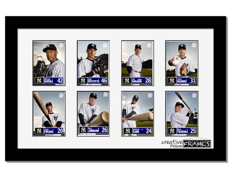 Eight Baseball Card Frame