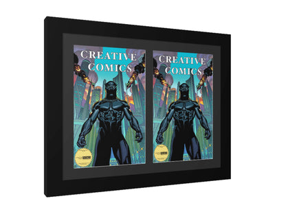 Double Comic Book Frame with Mat