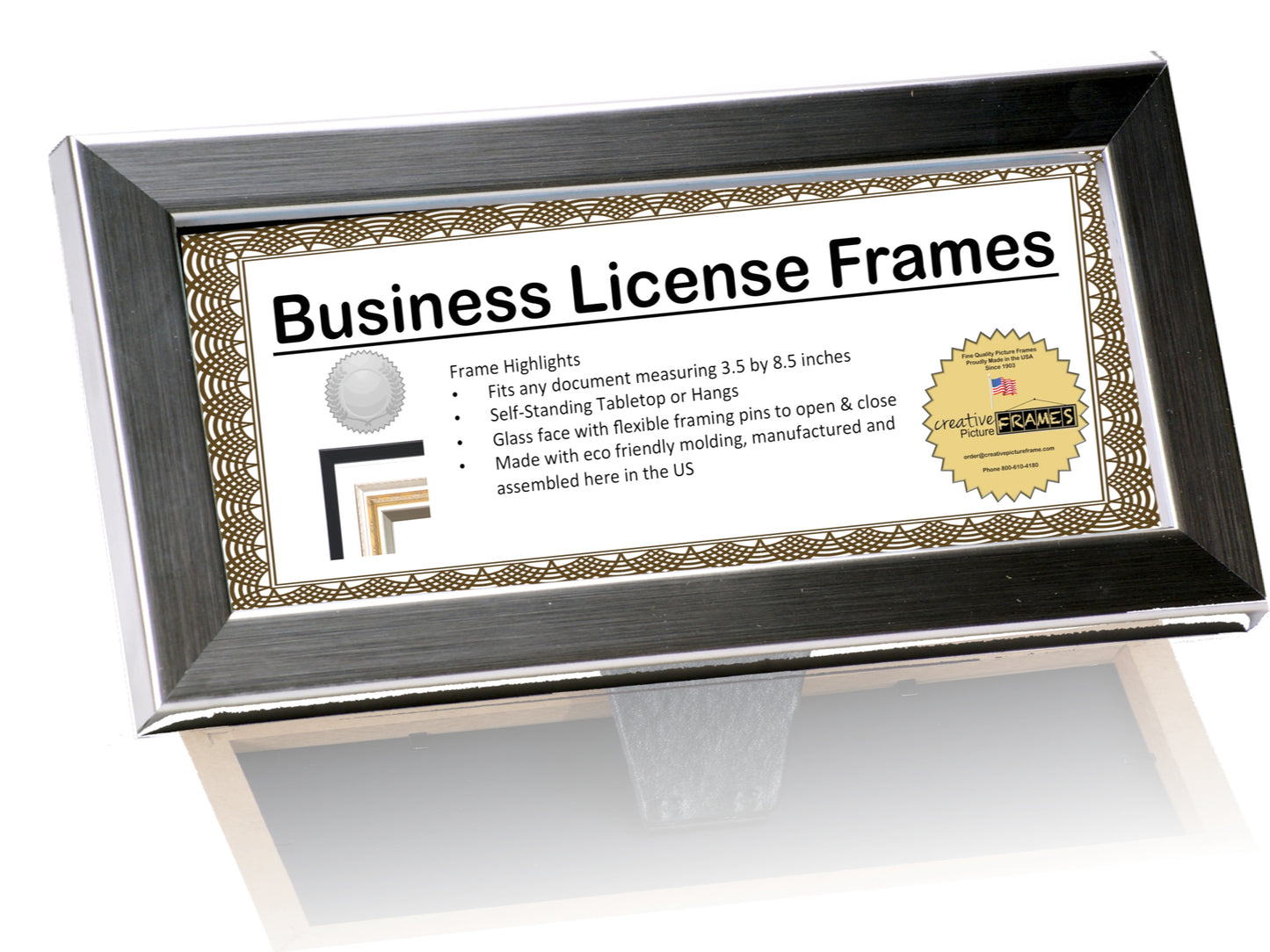 3.5x8.5 License Frame