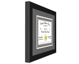 Traditional Black Diploma Frame with Mat