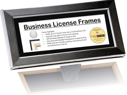3.5x8.5 License Frame with Mat